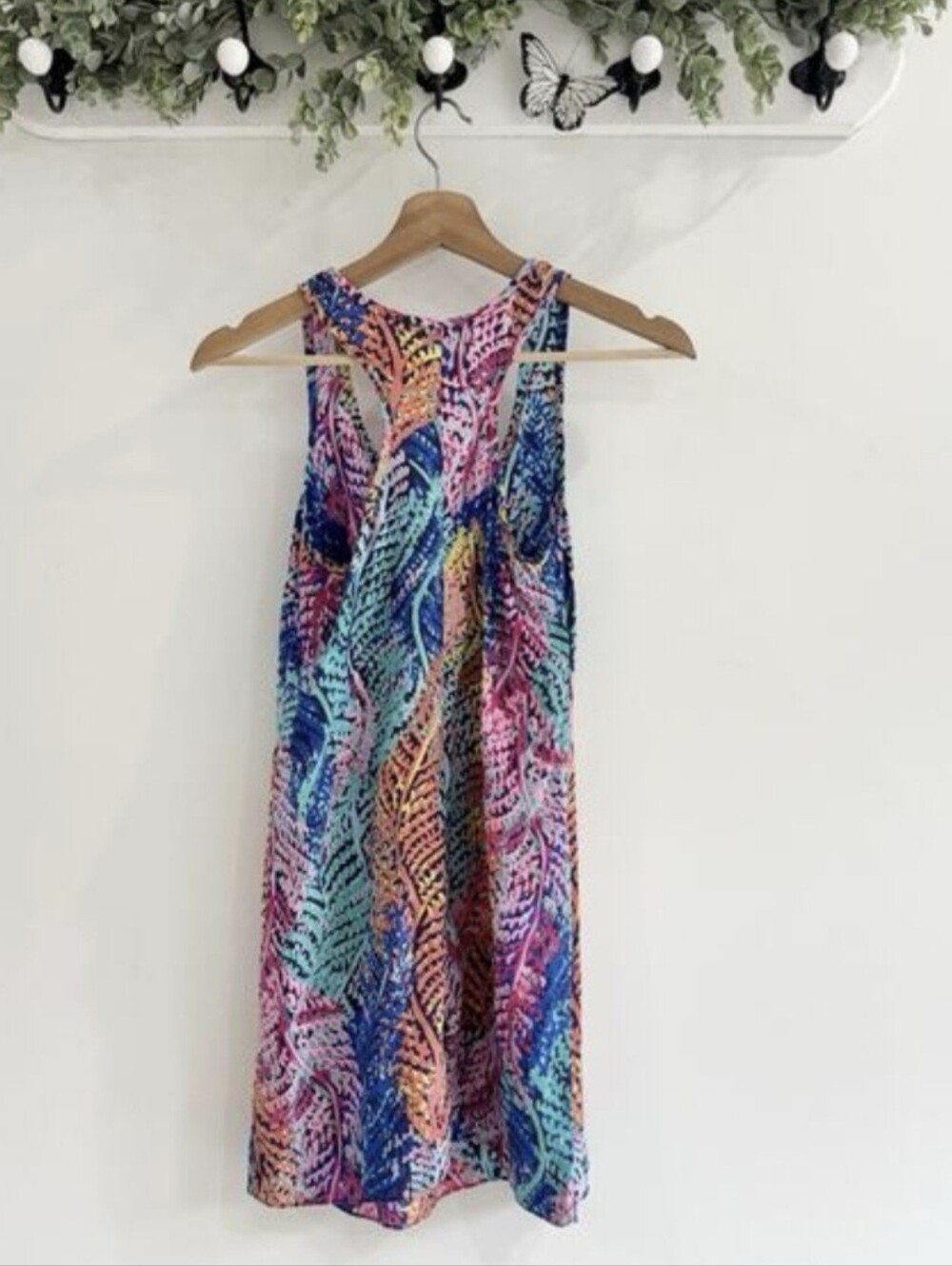 Lilly Pulitzer Betty Silk Racerback Tank Dress XS Multicolor CP